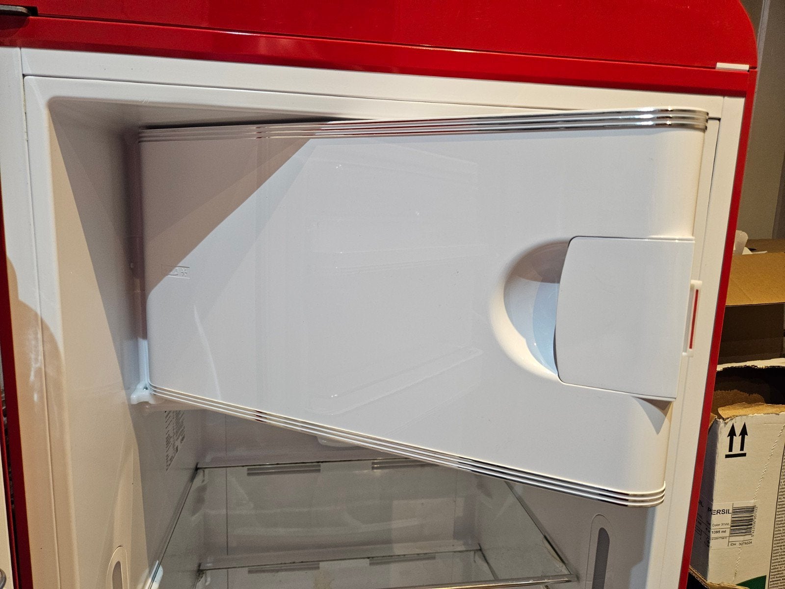 Smeg frigo deur diepvriesvak, Ophalen