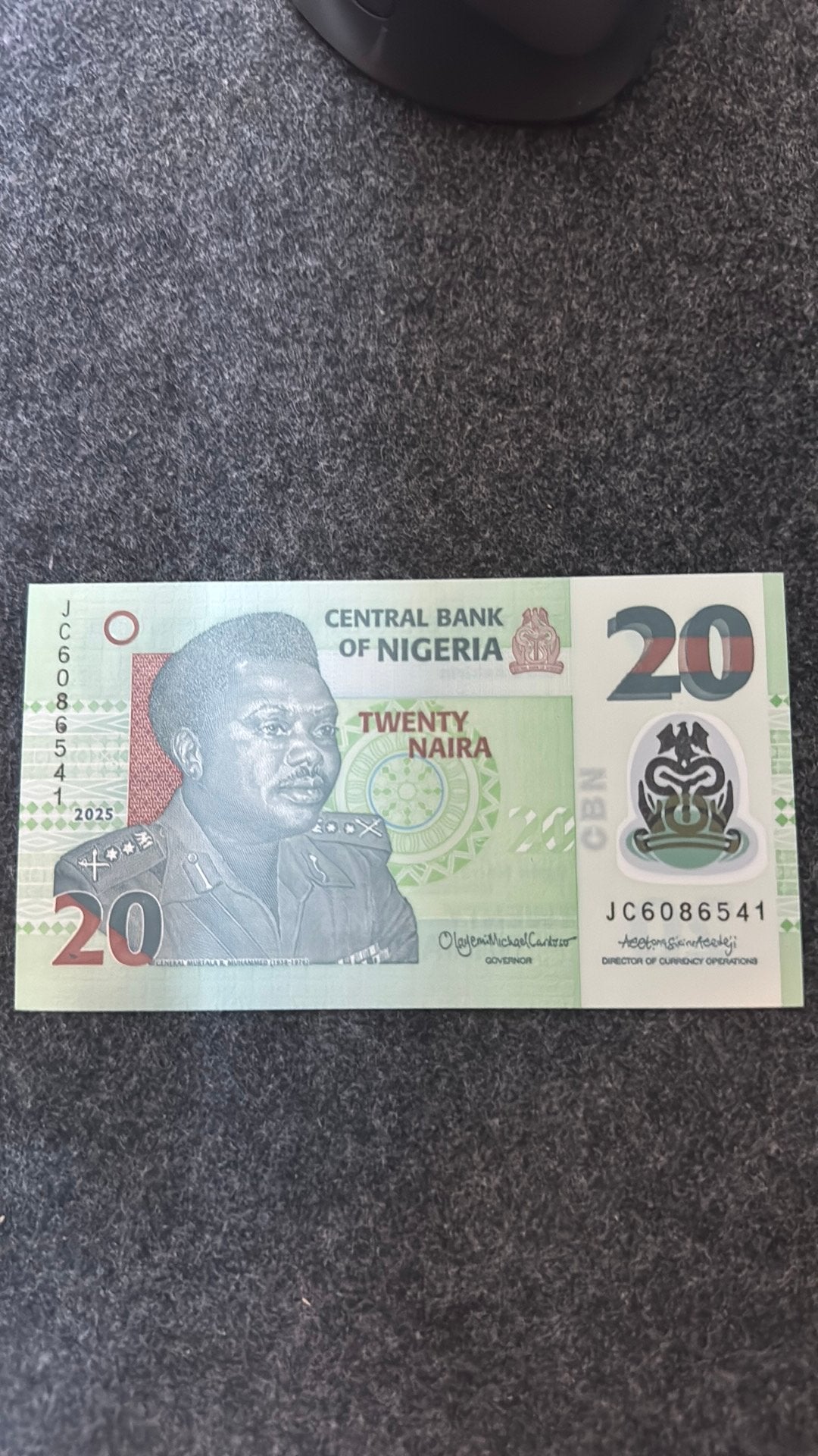 20 Naira Nigéria, Envoi, Nigeria, Billets en vrac