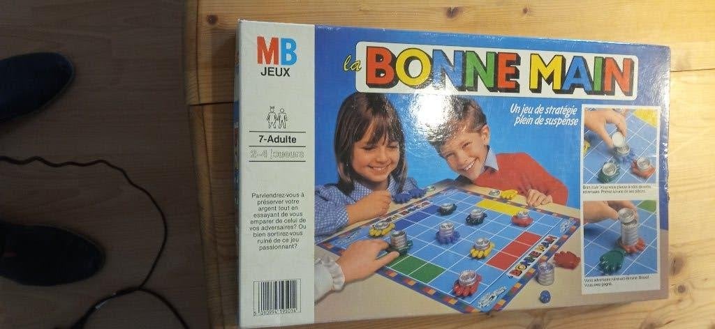 Jeu de société vintage "Bonne main", Trois ou quatre joueurs, Enlèvement, Utilisé, MB