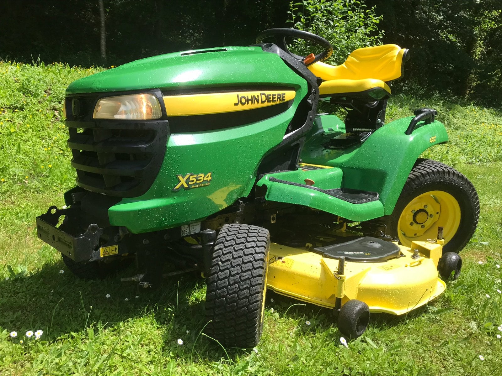 John Deere x534, Zo goed als nieuw, JOHN DEERE, Versnellingen, 120 cm of meer