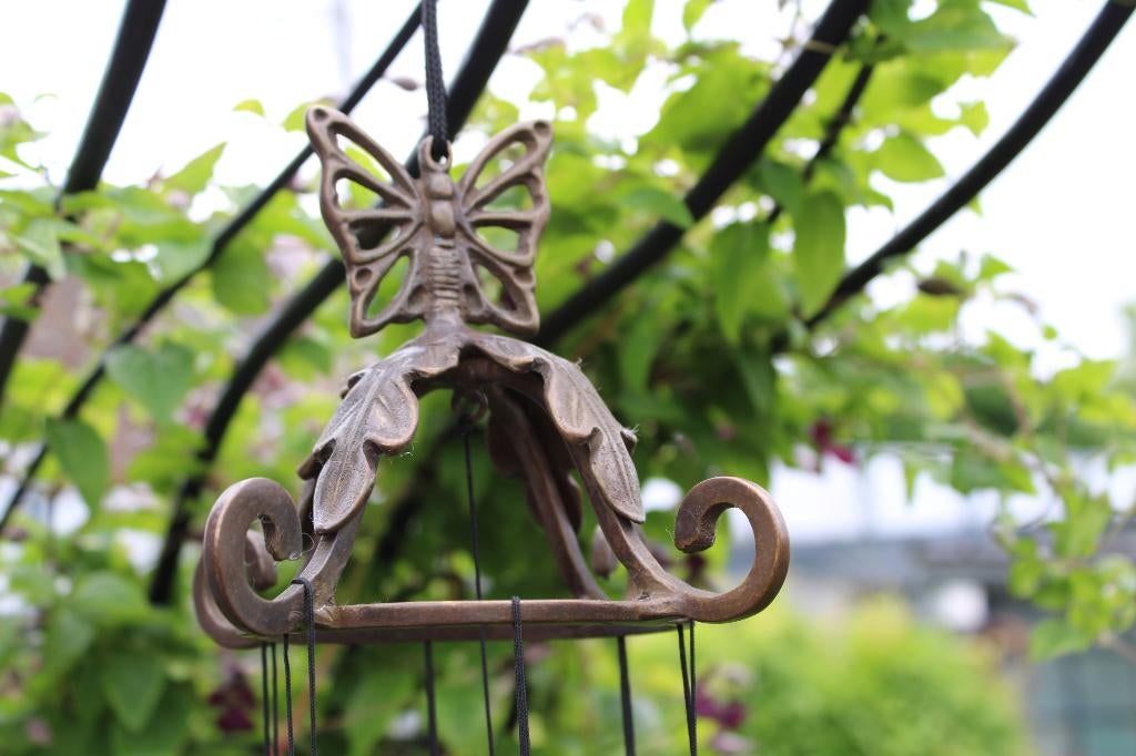 bronzen windtuingong, vlinder., Tuin en Terras, Windwijzers en Windmolens, Nieuw, Ophalen of Verzenden