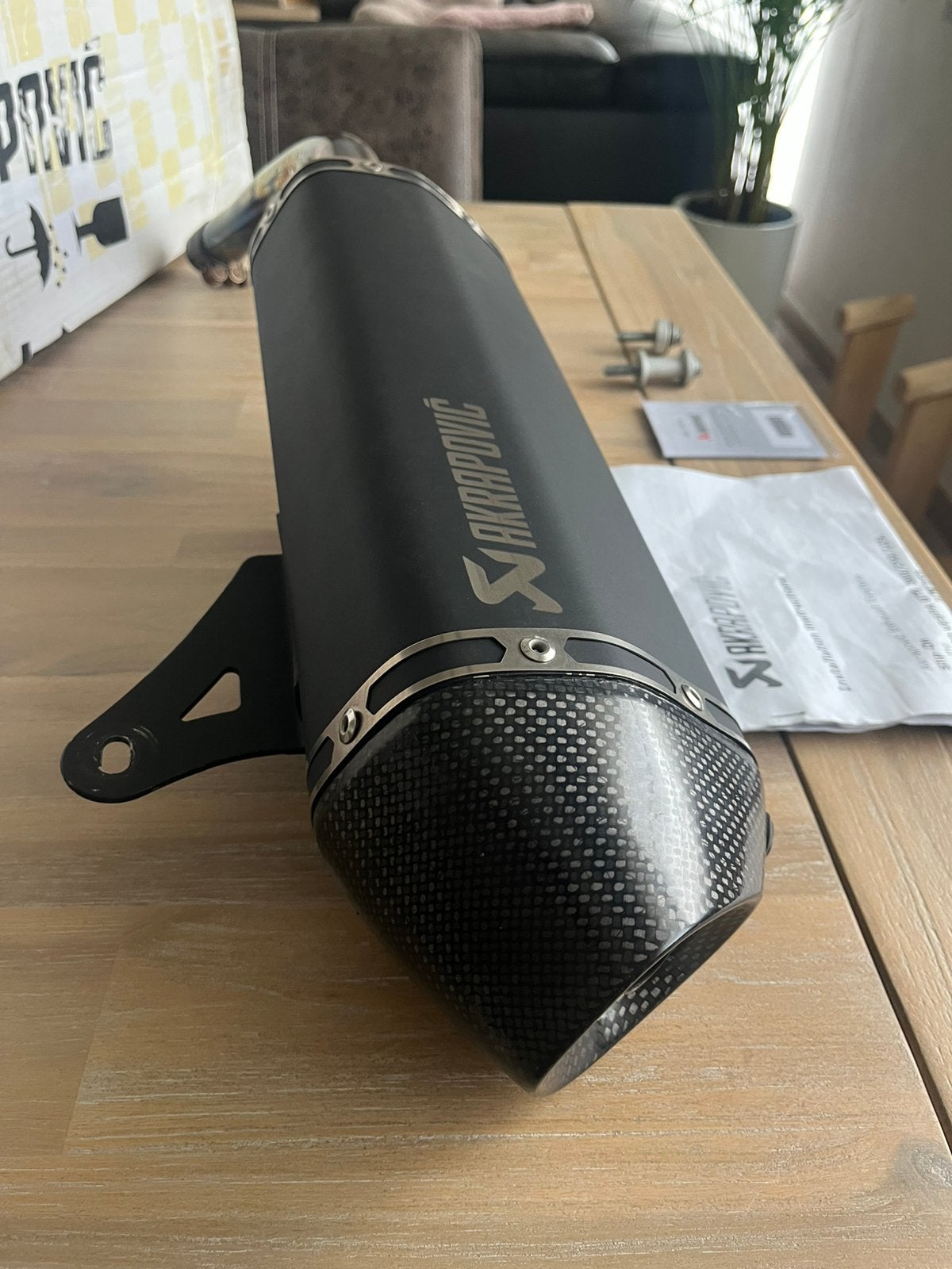 Vespa gts akrapovic uitlaat, Motoren, Ophalen of Verzenden
