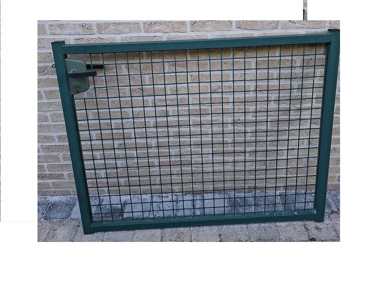 tuinpoort met toebehoren, Tuin en Terras, Ophalen, Gebruikt, Staal, Draaipoort