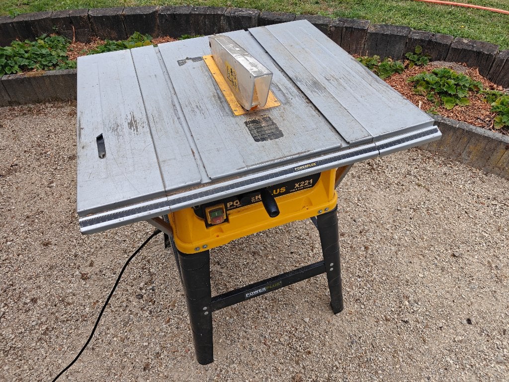 Tafelzaag, Ophalen, Gebruikt, 1200 watt of meer, 70 mm of meer