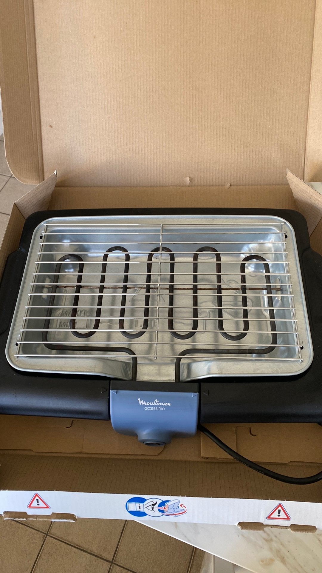 Electrische barbecue Moulinex Accessimo, Tuin en Terras, Ophalen, Zo goed als nieuw