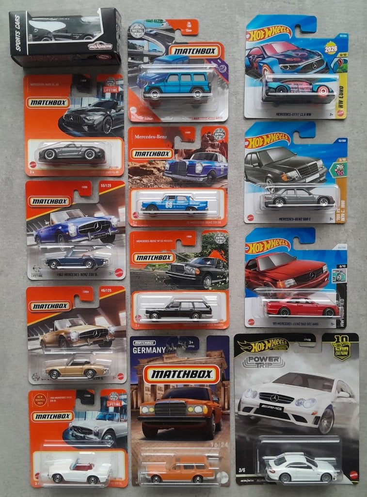 Mercedes - Matchbox / Hot Wheels / Majorette, Enlèvement ou Envoi