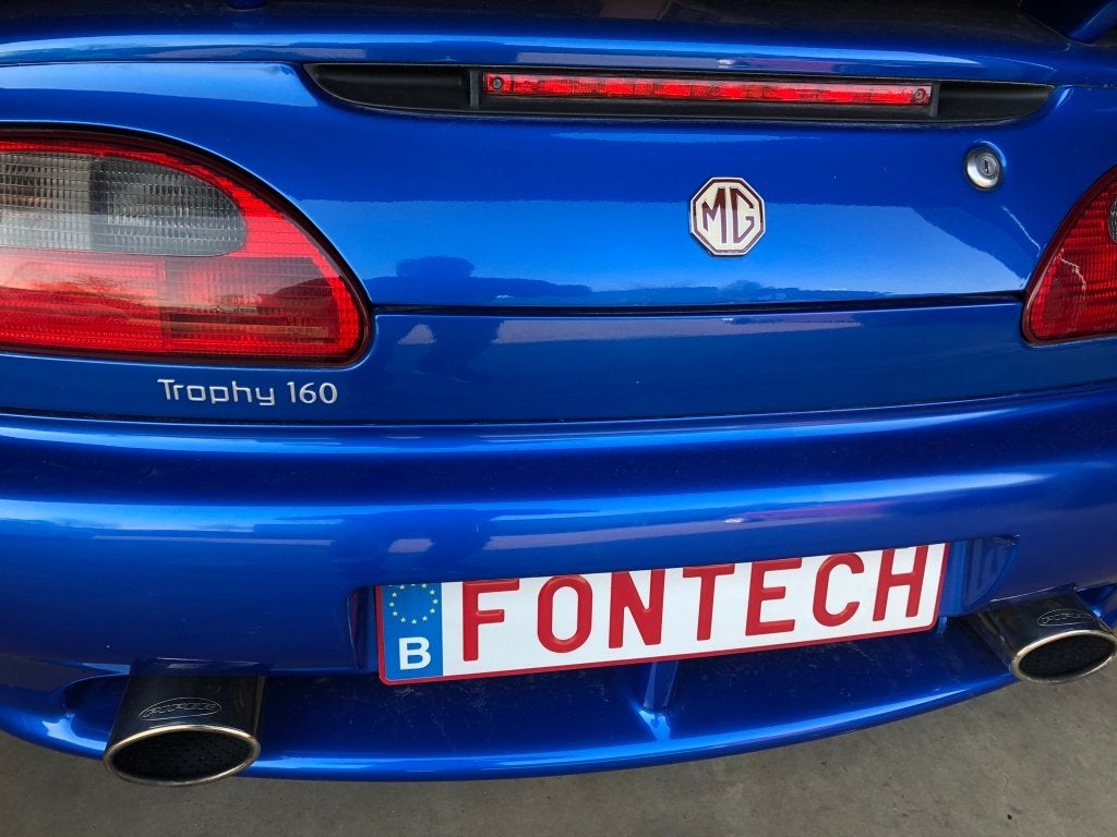 MGF MG F Trophy MG TF achterlichten met donker knipperlicht, Ophalen of Verzenden, Gebruikt