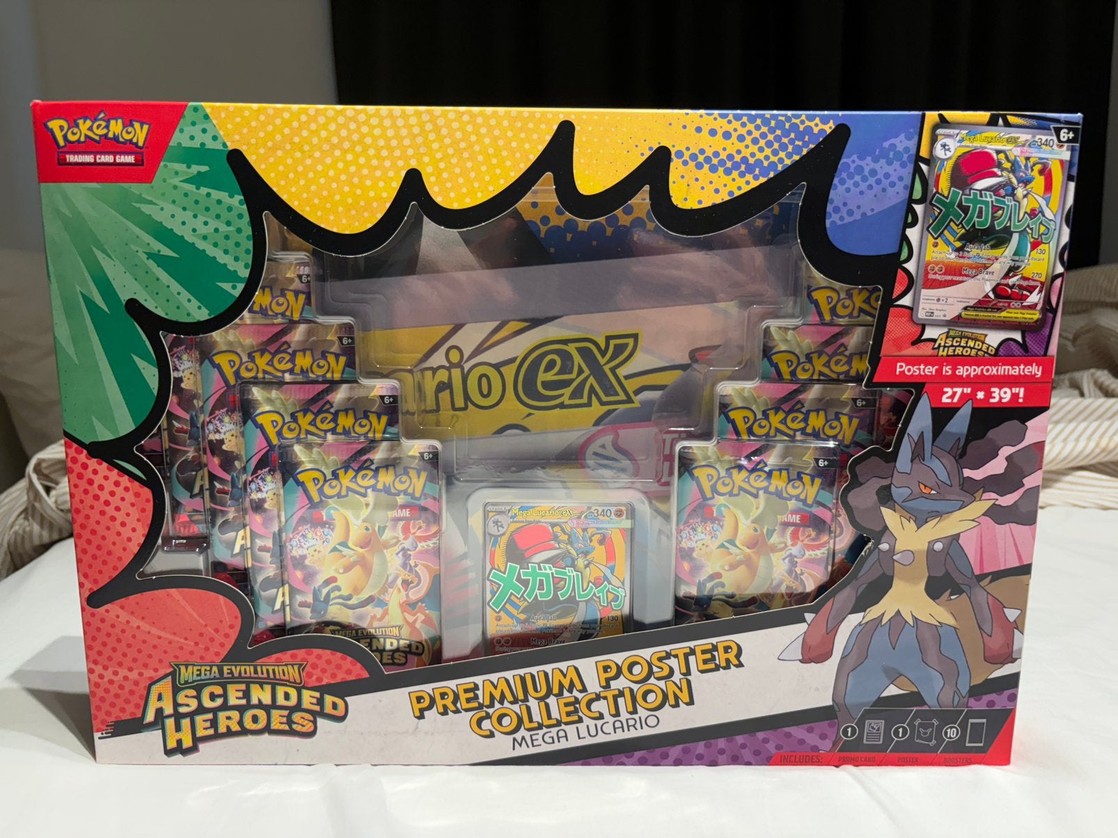 Ascended Heroes Mega Lucario Premium Poster Collection, Ophalen of Verzenden, Nieuw