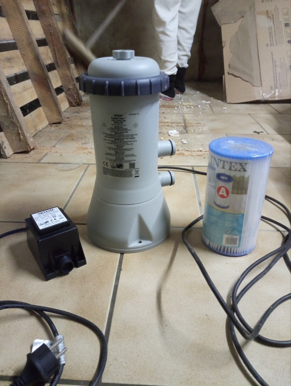 Pompe Intex 638g, Enlèvement