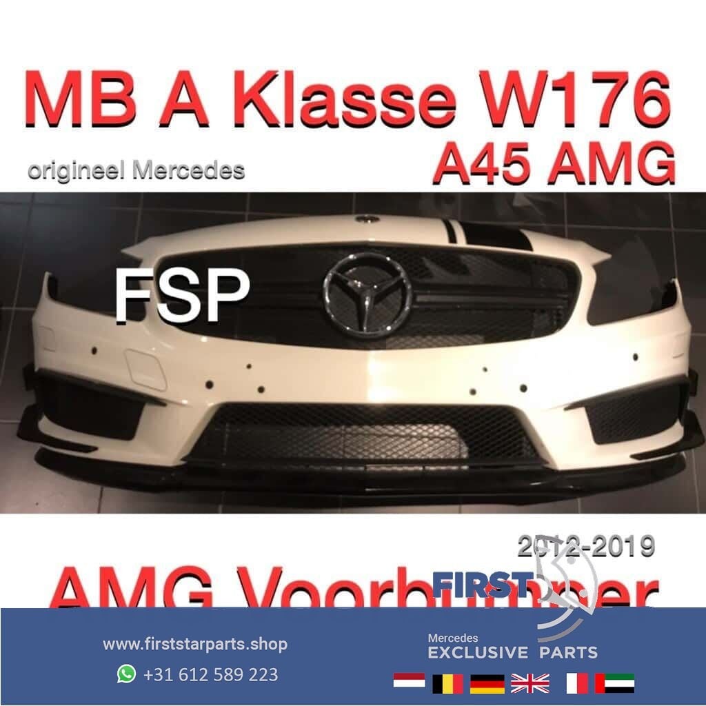 W176 A45 AMG Voorbumper Performance A Klasse 2012-2019 wit e, Utilisé, -, Avant, -