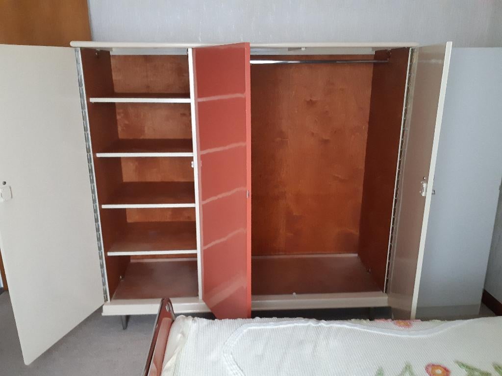 Rietveld Auping Bauhaus slaapkamer compleet '50 /60 vintage, Ophalen, Gebruikt, Overige materialen