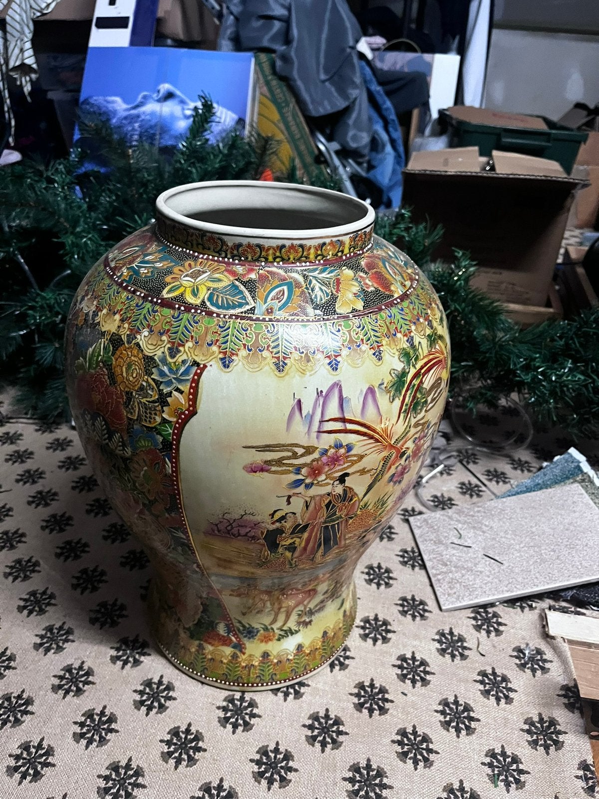 Chinese vaas porselein gestempeld ming dinasty, Antiek en Kunst, Antiek | Vazen, Ophalen