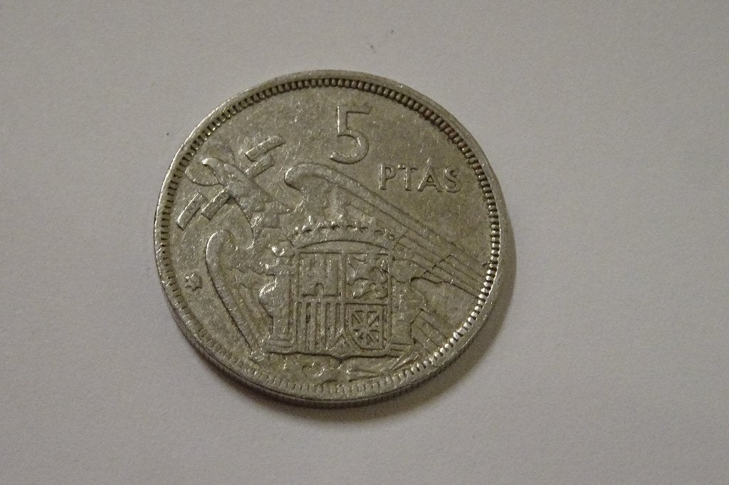 5 pesetas espagnoles 1957, Enlèvement ou Envoi, Autres pays, Monnaie en vrac