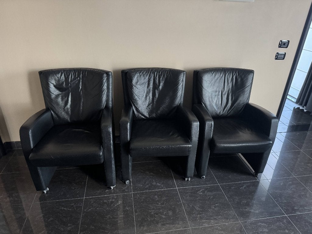 Zeteltjes, Huis en Inrichting, Fauteuils, Ophalen, Zo goed als nieuw, Leer