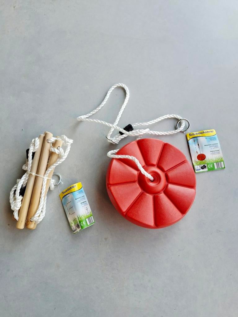 Balançoire à vaisselle + échelle à corde, nouveaux accessoir, Enlèvement