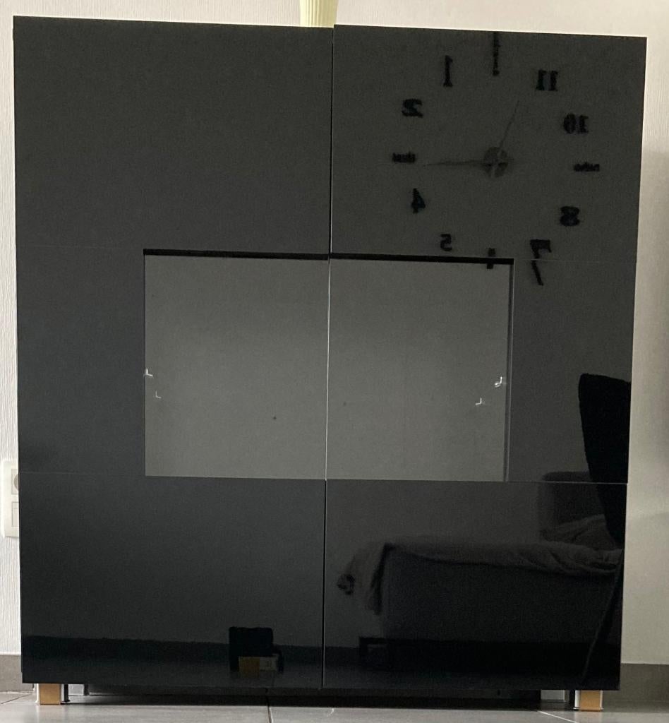 Vitrinekast, Huis en Inrichting, Kasten | Vitrinekasten, Ophalen, Grenenhout, Met deur(en), 100 tot 150 cm