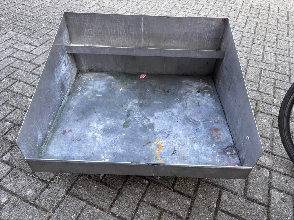 Aluminium spoelbak, Ophalen, Gebruikt