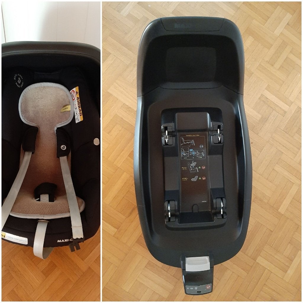 I-size universal isofix + maxi-cosi familyfix, Ophalen, Zo goed als nieuw, Maxi-Cosi, Isofix