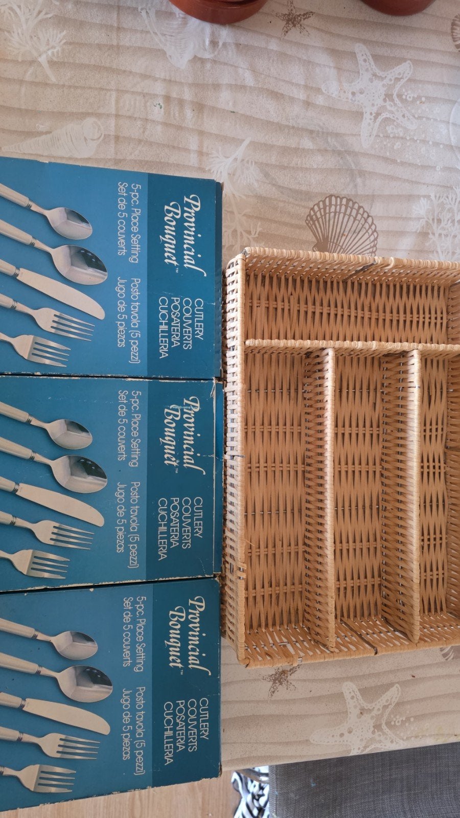 15 couverts vintage Provincial Bouquet - Neuf en boite !, Enlèvement ou Envoi