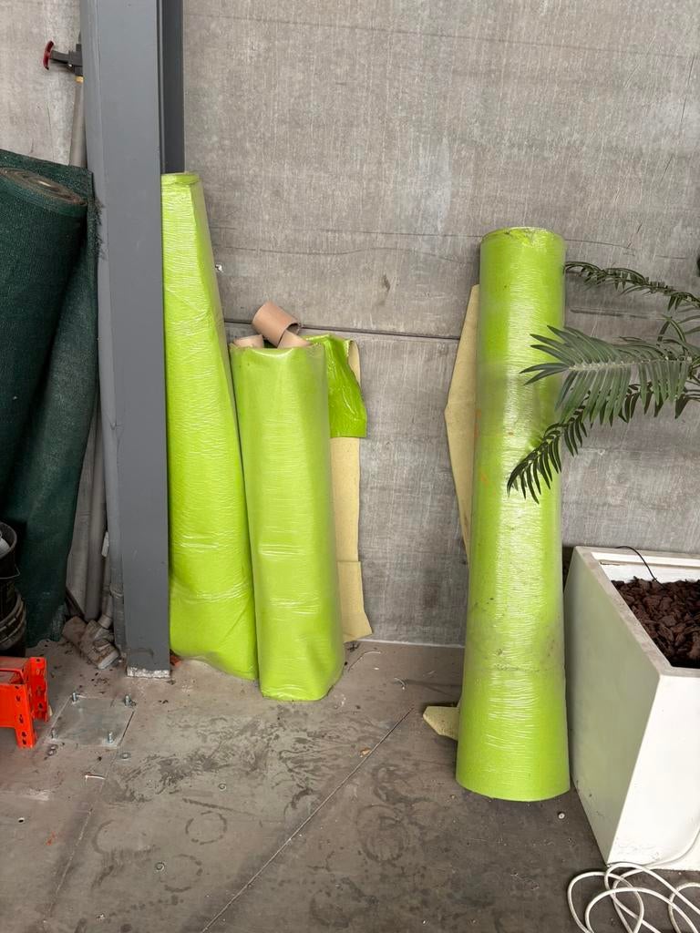 Tapijt anijs groen op rol, Huis en Inrichting, Ophalen, Zo goed als nieuw, Groen