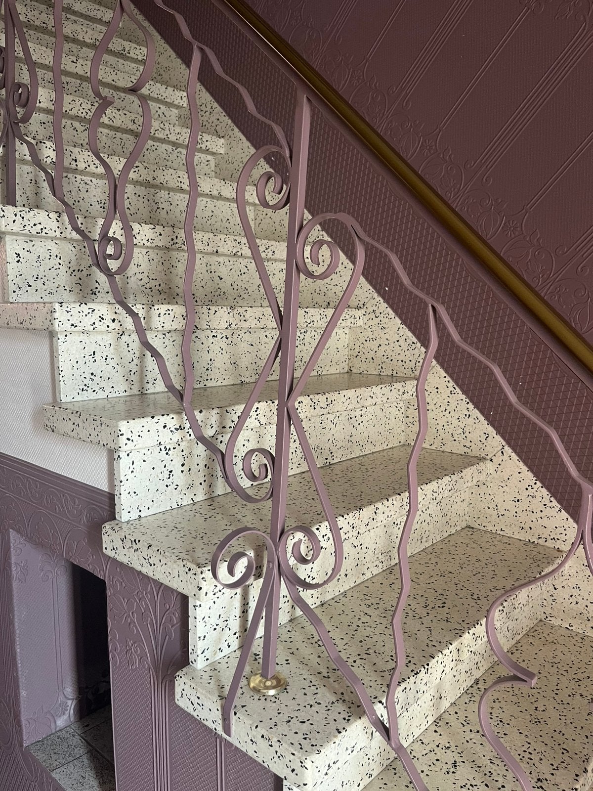 Metalen trapleuning met decoratie, Doe-het-zelf en Bouw, Ophalen, Gebruikt
