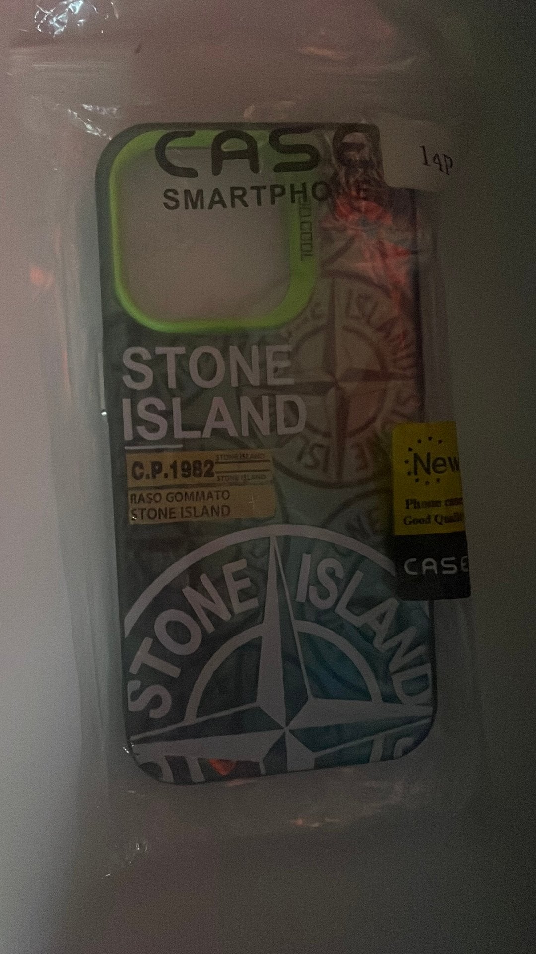 iPhone 14 pro hoesje stone island in het groen, Ophalen, IPhone 14, Nieuw, Groen