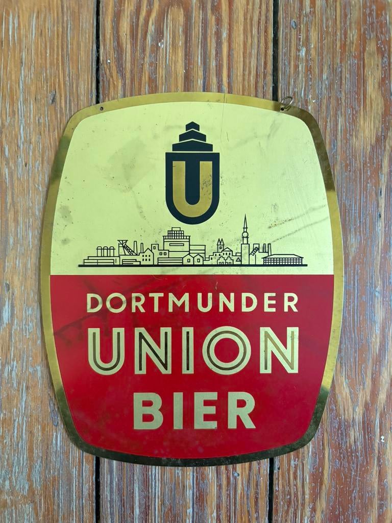 Reclamebord Dortmunder Union Bier, Collections, Enlèvement ou Envoi, Comme neuf, Panneau publicitaire