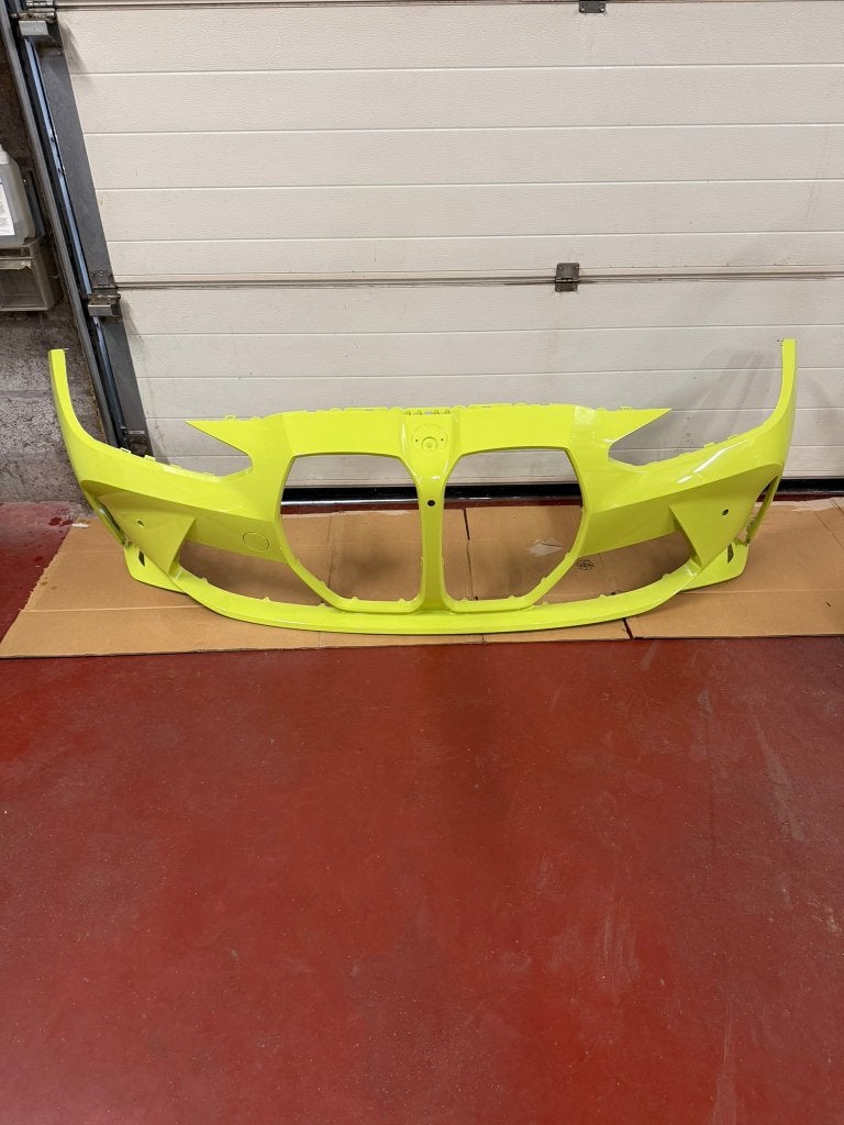 Voorbumper BMW M3 G80 G81 + M4 G82 G83 - Lichte schade, Ophalen, Gebruikt, BMW, Bumper