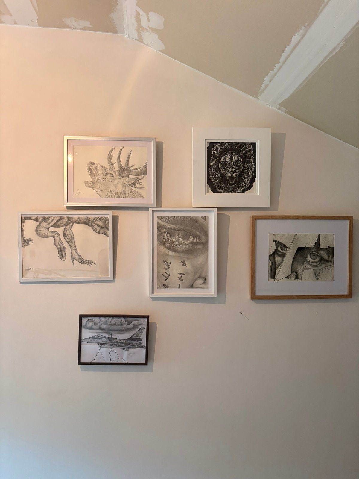 Potlood schetsen, Antiek en Kunst, Kunst | Tekeningen en Fotografie, Ophalen