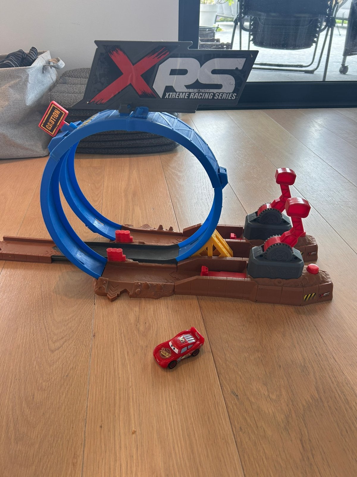 Disney Pixar Cars Xrs Smash 'N Crash Challenge Lanceerbaan, Ophalen, Zo goed als nieuw