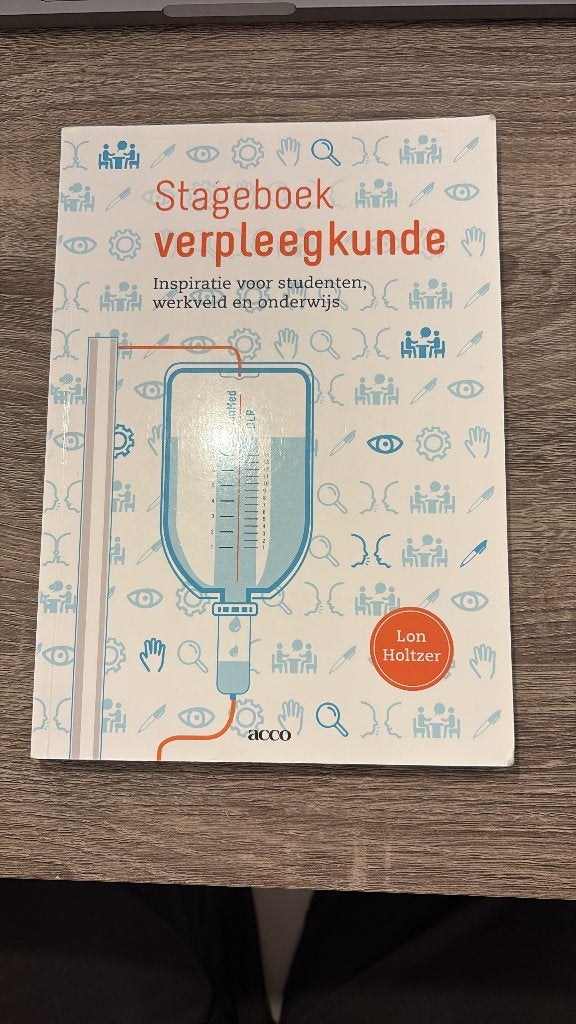 Stageboek verpleegkunde lon holtzer, Ophalen of Verzenden, Zo goed als nieuw, Hogeschool, Acco