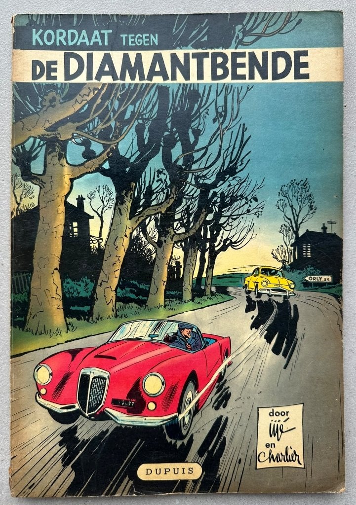 Jan Kordaat, nr. 2, Tegen de diamantbende - Eerste druk 1958, Gelezen, Eén stripboek, Ophalen of Verzenden, Jijé