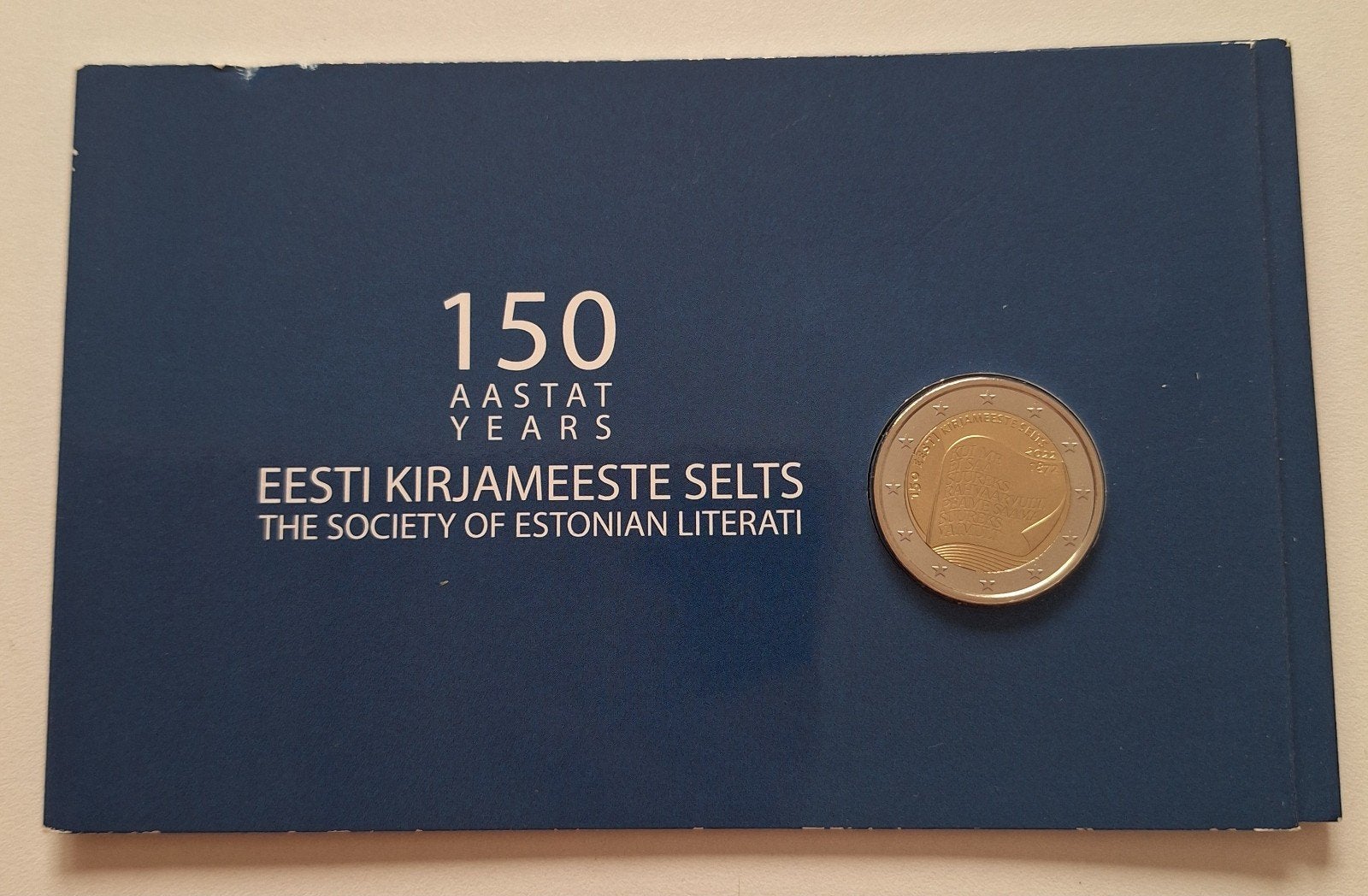 Estland 2022 Literatuur coincard, Timbres & Monnaies, Enlèvement ou Envoi, Estonie