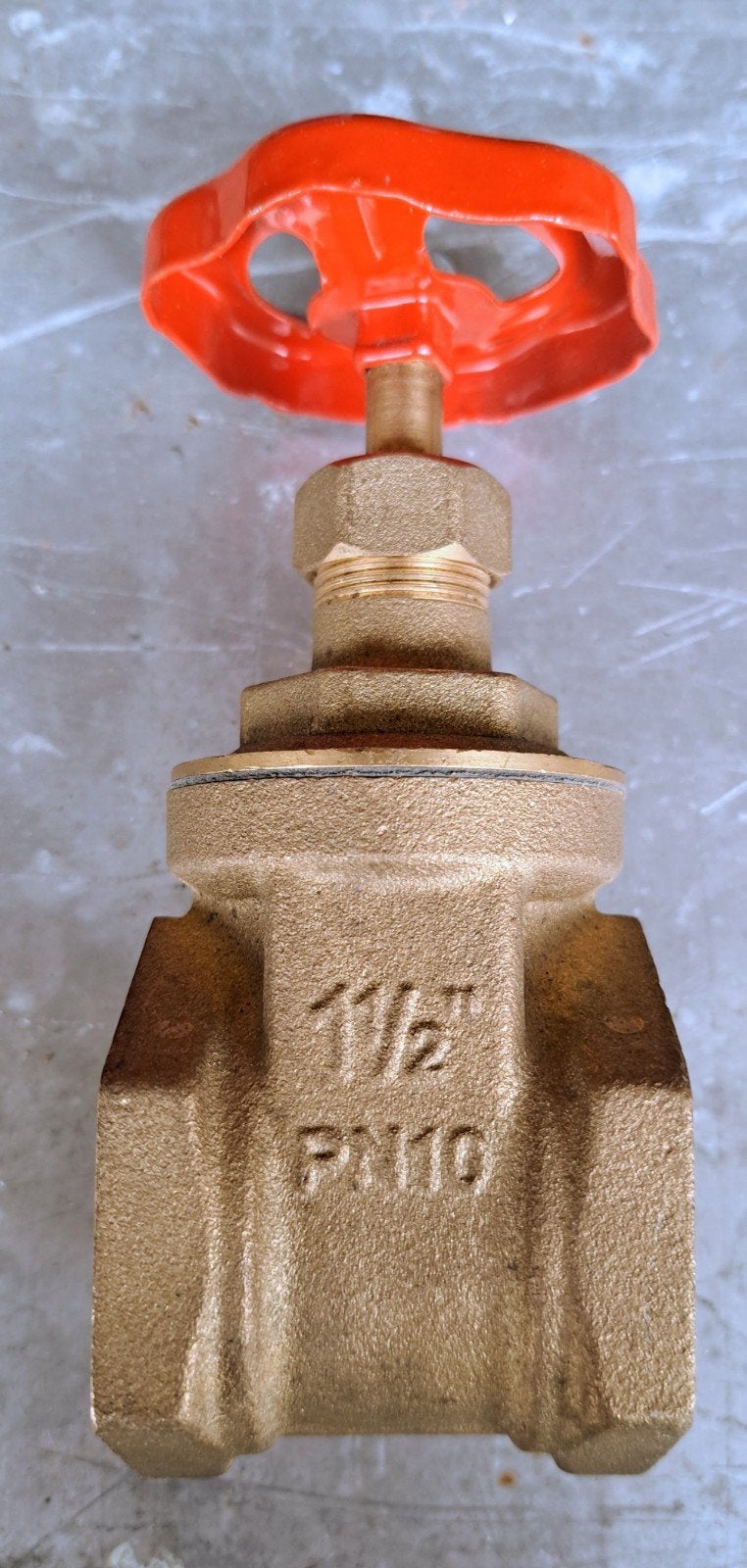 messing schuifafsluiter 1 ½"   WP 40€->20€, Doe-het-zelf en Bouw, Ophalen of Verzenden, Nieuw, Kraan
