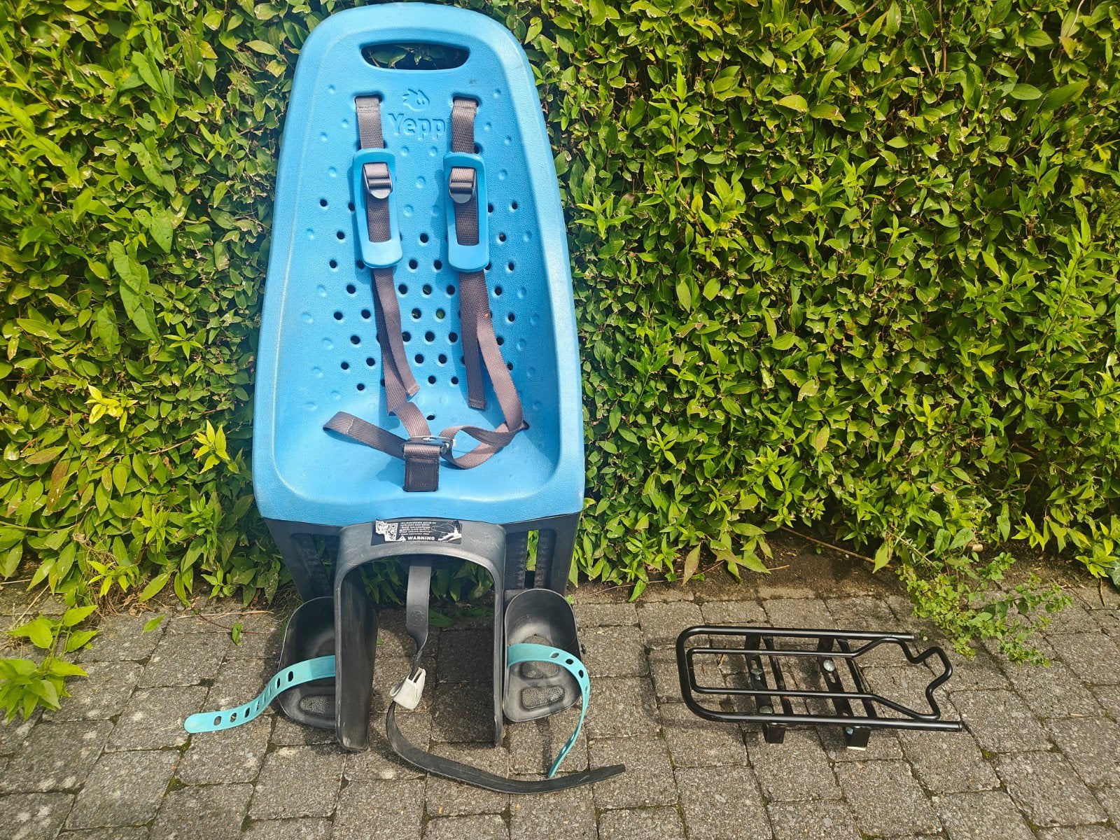 Yepp fietsstoeltje kinderzit blauw, Ophalen, Achterzitje, Yepp, Gebruikt