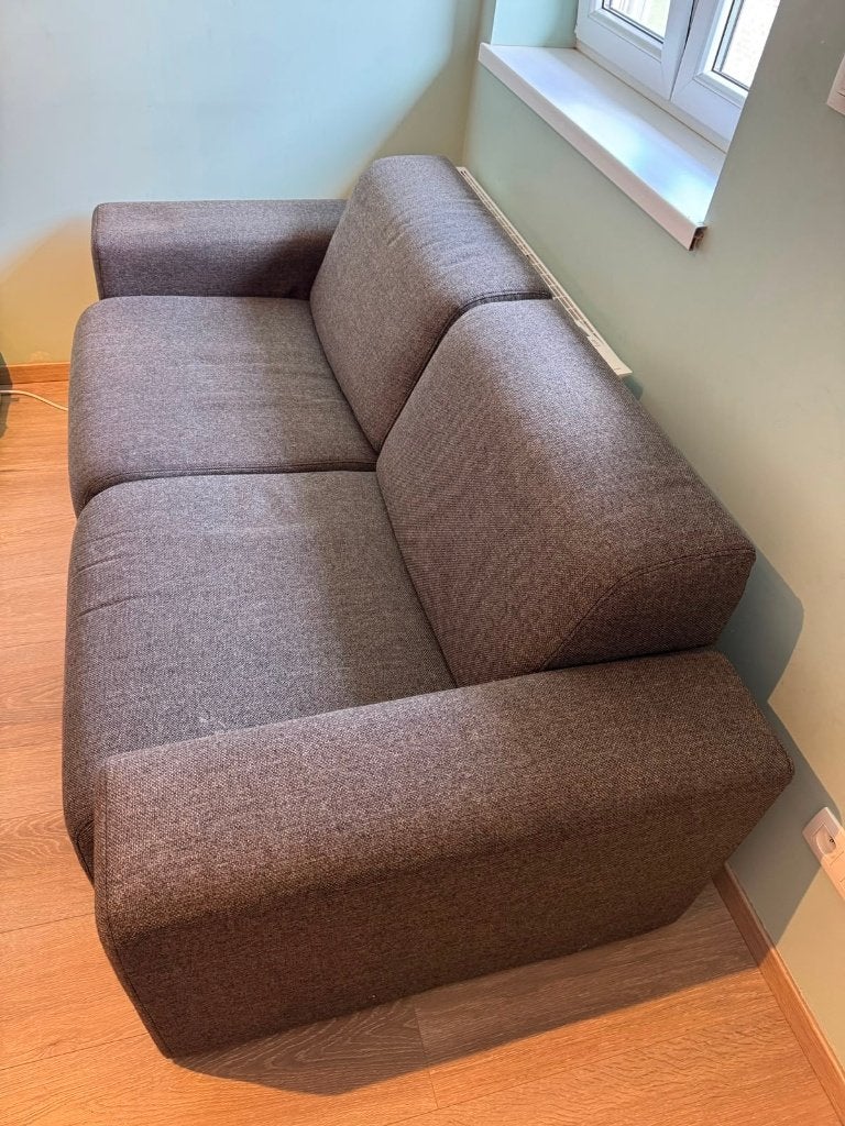 Zetel 2persoon grijs, Huis en Inrichting, Ophalen, Gebruikt, 150 tot 200 cm, Tweepersoons