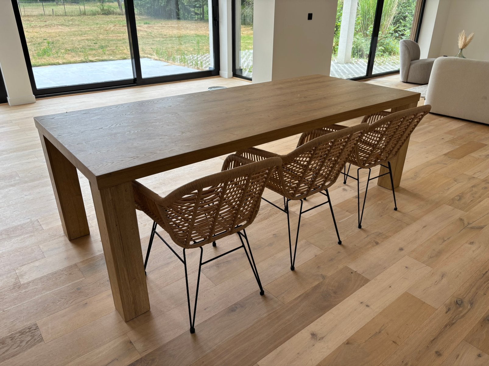 4 rotan stoelen met armleuning- magazijnopruiming, Ophalen, Zo goed als nieuw
