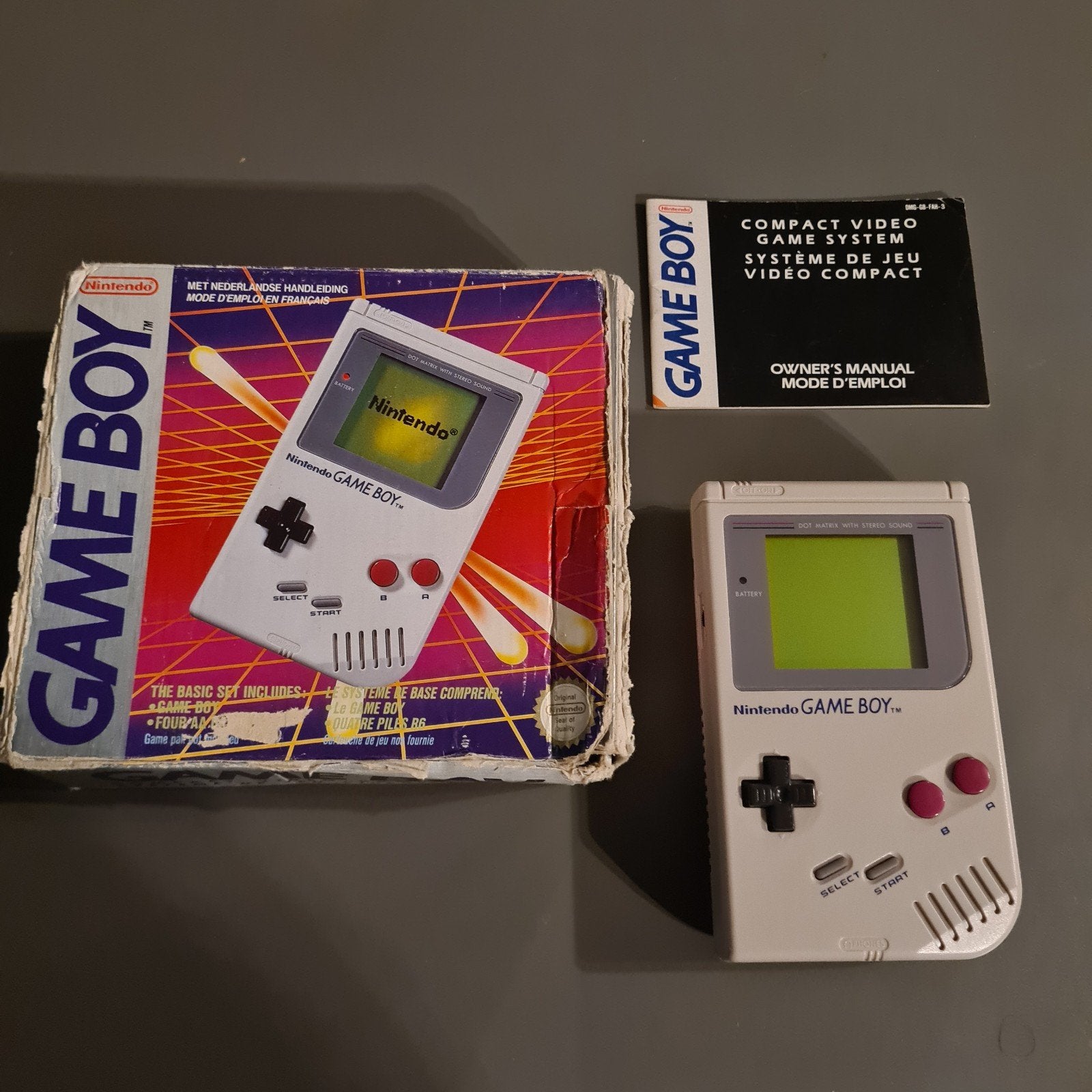 Nintendo Gameboy in doos., Ophalen of Verzenden, Gebruikt, Game Boy Classic