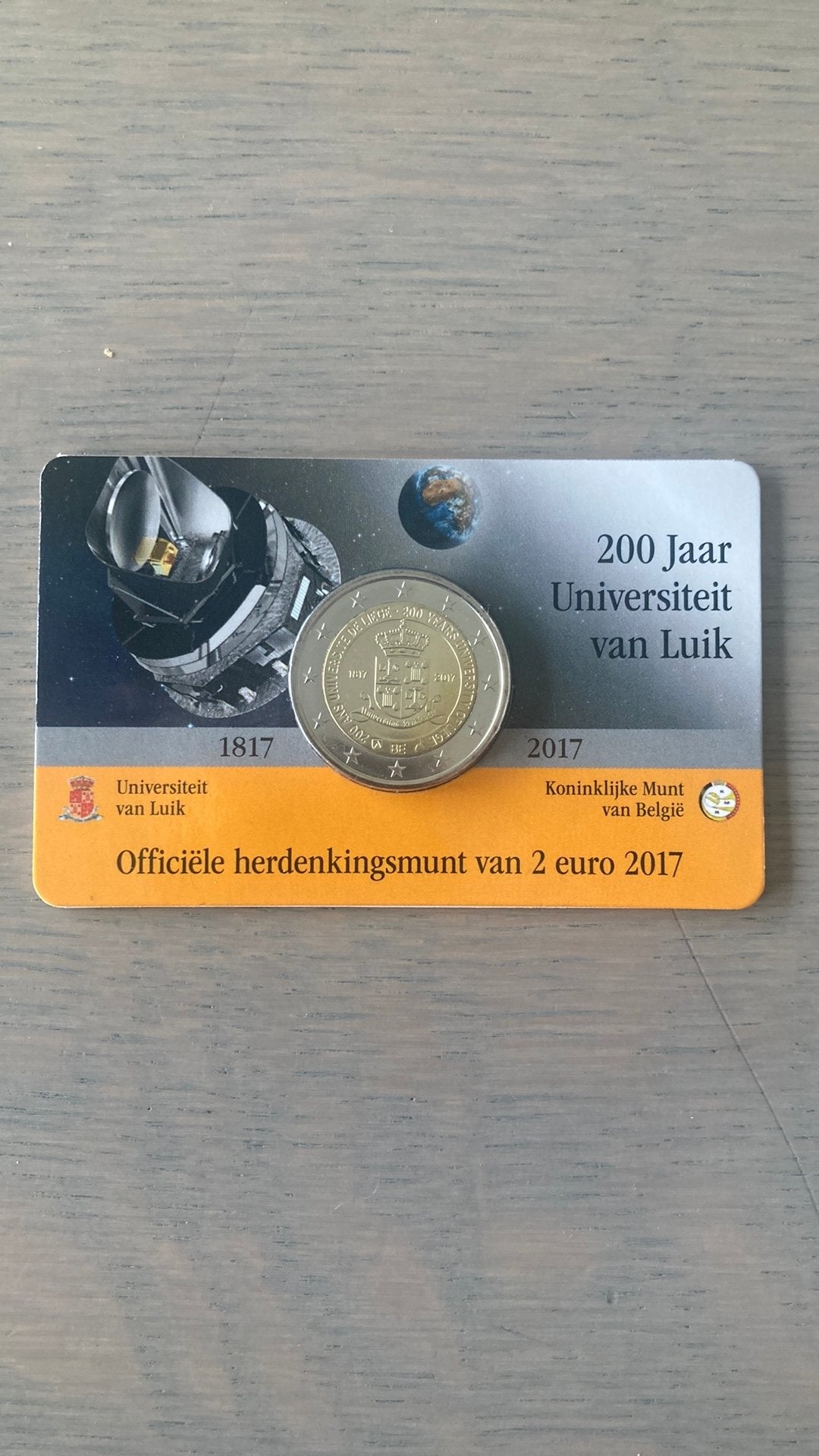 2 euro herdenkingsmunt 200 jaar universiteit Luik, Postzegels en Munten, Ophalen, 2 euro