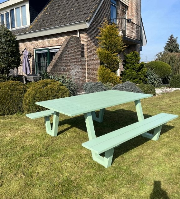 verschillende kleuren picknicktafels - thuisbezorgd, Tuin en Terras, Picknicktafels, Ophalen of Verzenden, Inklapbaar, Rechthoekig