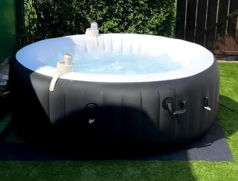 Spa gonflable Bestway LAY-Z-SPA 180x66 cm Comme neuf,, Tuin en Terras, Ophalen, Minder dan 80 cm, Opblaaszwembad, Rond