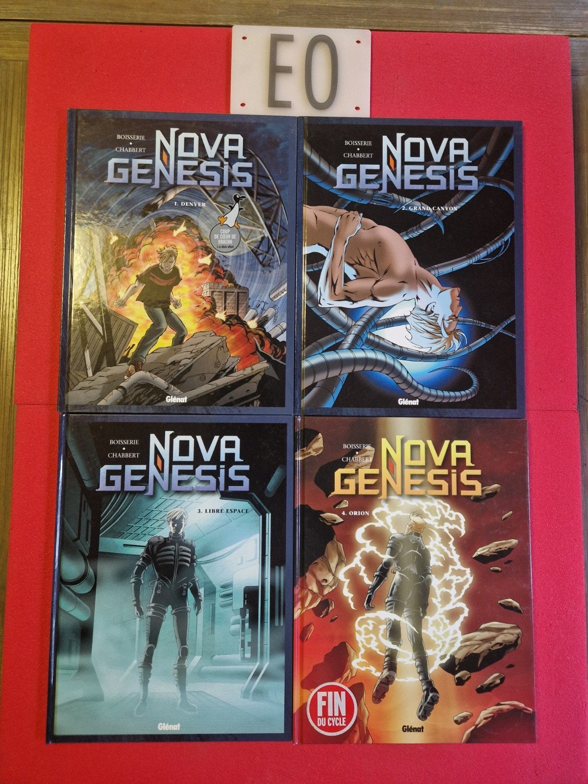 lot de 4 bd nova genesis 1 à 4,EO, avec ex libris, Enlèvement ou Envoi