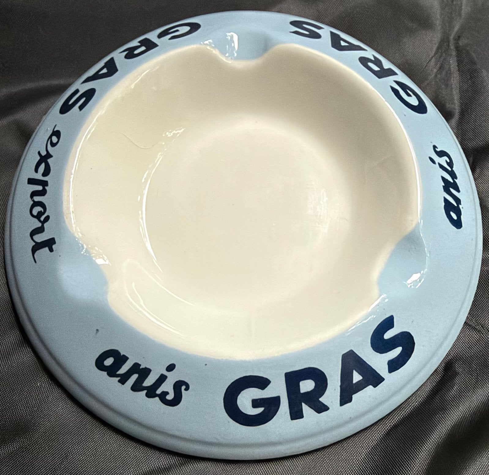 Cendrier en porcelaine Gras Anis Pastis, Enlèvement ou Envoi, Utilisé, Ustensile