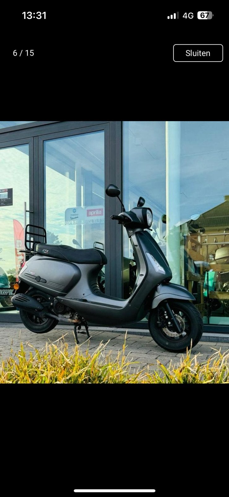 GTS Bravo scooter B klasse, Fietsen en Brommers, Scooters | Vespa, Ophalen, Zo goed als nieuw