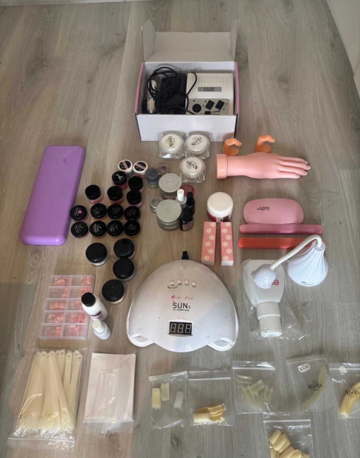 Groot nagelpakket te koop, Ophalen, Zo goed als nieuw, Handen en Nagels, Accessoires
