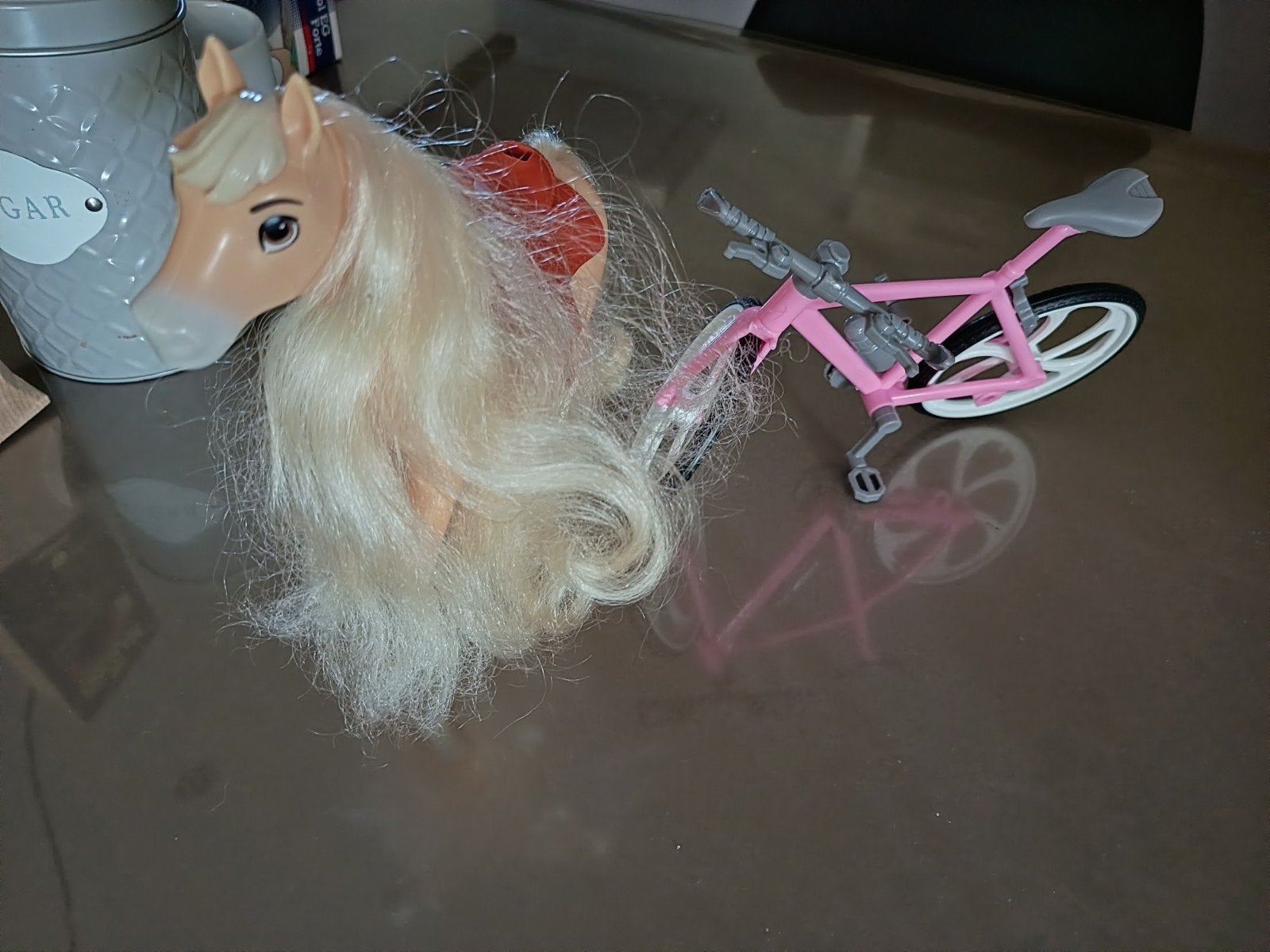 Paard en fiets barbie, Ophalen of Verzenden, Barbie