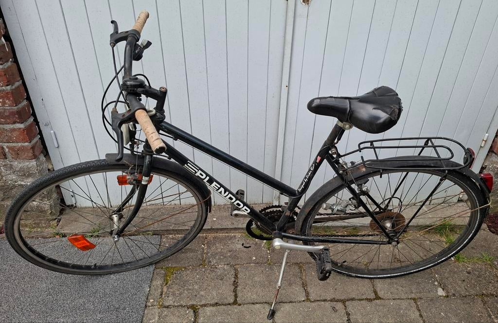 Fiets met beetje sleutelwerk, Ophalen