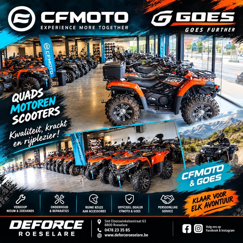 CFMOTO & GOES quads bij Deforce Roeselare – Topkwaliteit!, 2 cilinders, Meer dan 35 kW