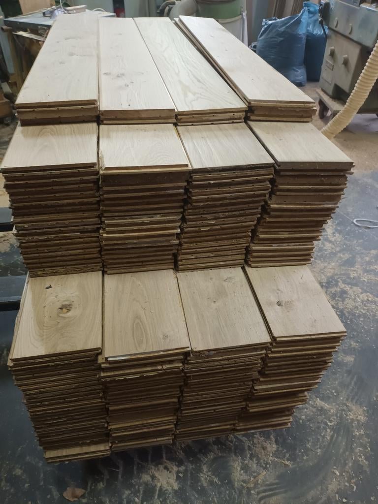 Massief eiken planken, Ophalen