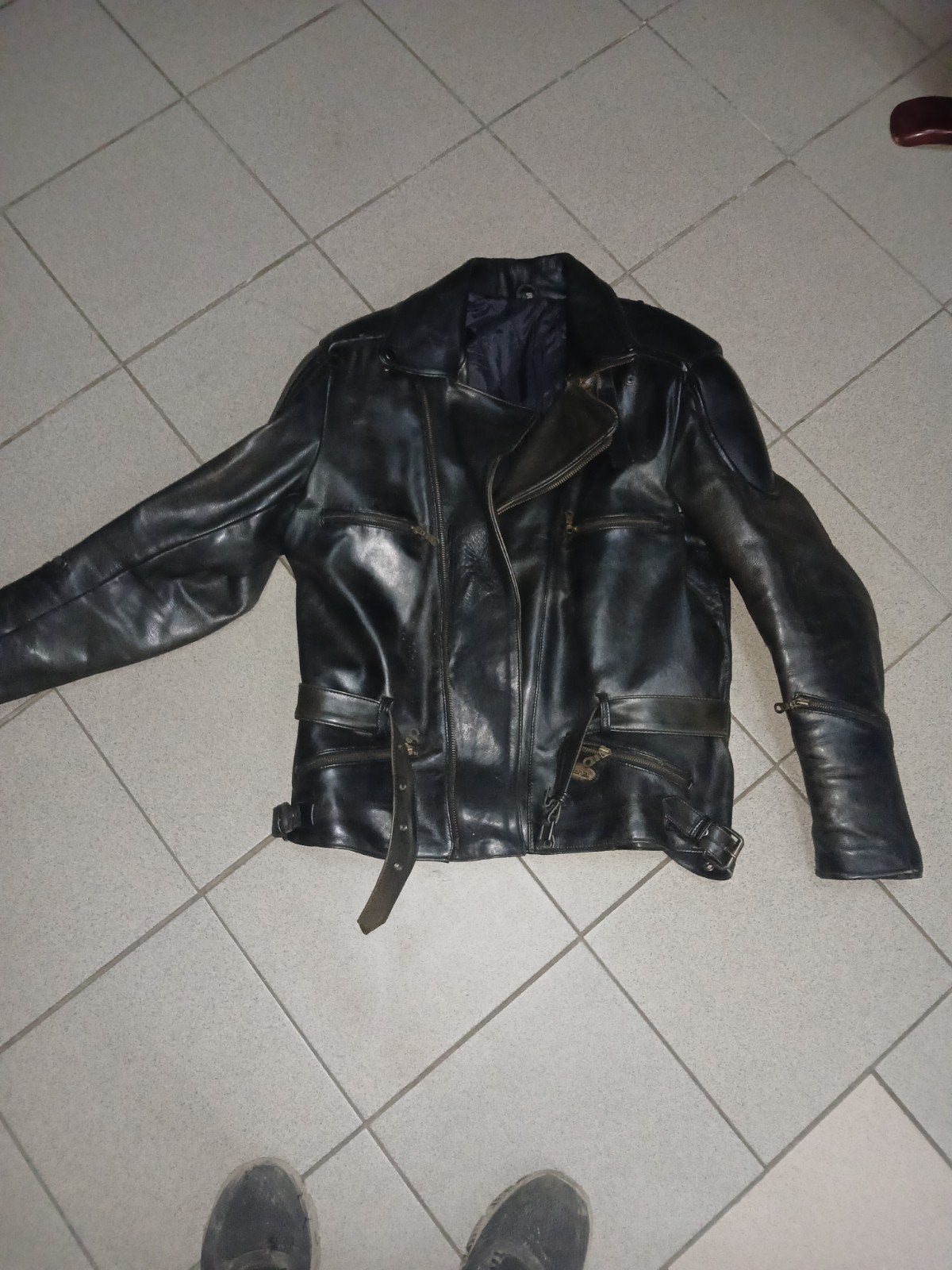 Richa leder motorjas, Motoren, Heren, Jas | leer, Ophalen of Verzenden, Richa